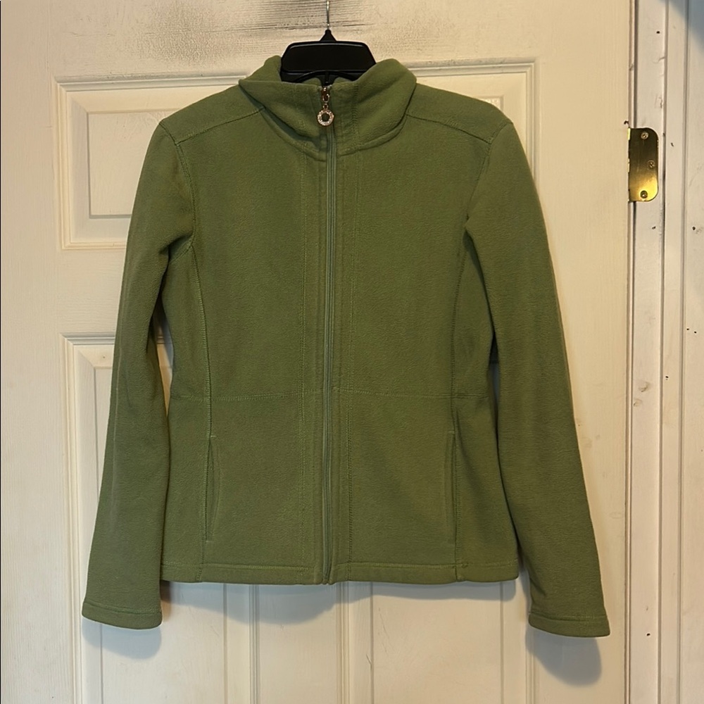 Telluride Clothing Co. Green Full Zip Fleece Jacket Size Small